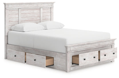 Makidern  Panel Storage Bed