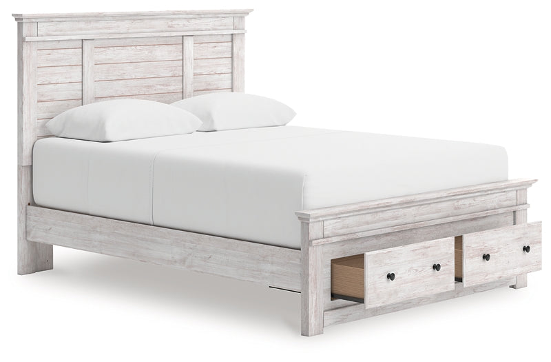 Makidern  Panel Storage Bed