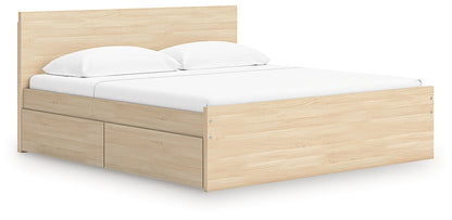 Onita  Panel Platform Bed With 2 Side Storage