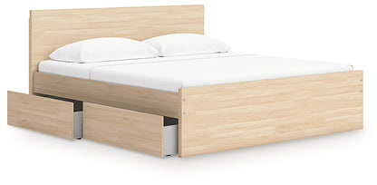 Onita  Panel Platform Bed With 2 Side Storage