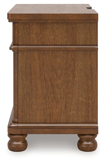 Rowlenstown  Poster Bed With Mirrored Dresser And Nightstand