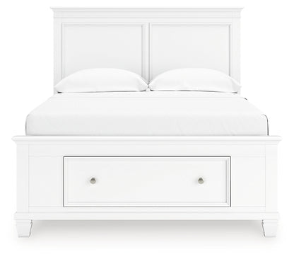 Fortman  Panel Storage Bed, Dresser And Mirror