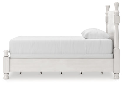 Rowlenstown  Poster Bed, Dresser And Mirror