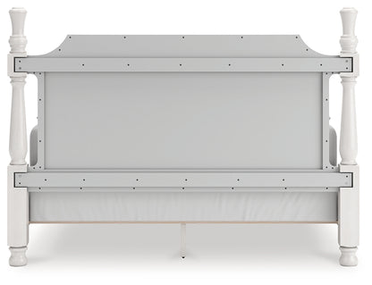 Rowlenstown  Poster Bed, Dresser, Mirror And Nightstand