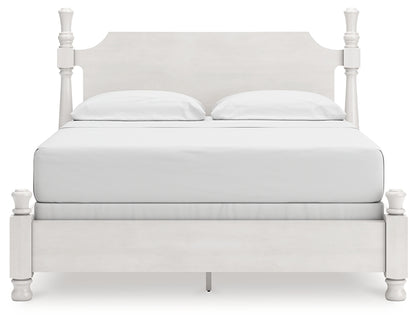 Rowlenstown California  Poster Bed, Dresser, Mirror And Nightstand