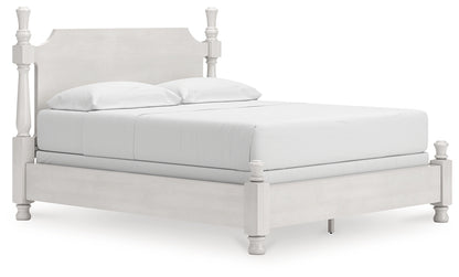 Rowlenstown California  Poster Bed, Dresser, Mirror And Nightstand