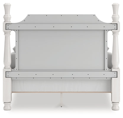 Rowlenstown  Poster Bed, Dresser, Mirror And Nightstand