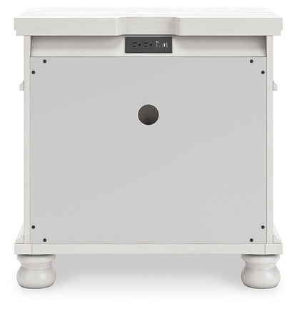 Rowlenstown  Poster Bed, Dresser, Mirror And Nightstand