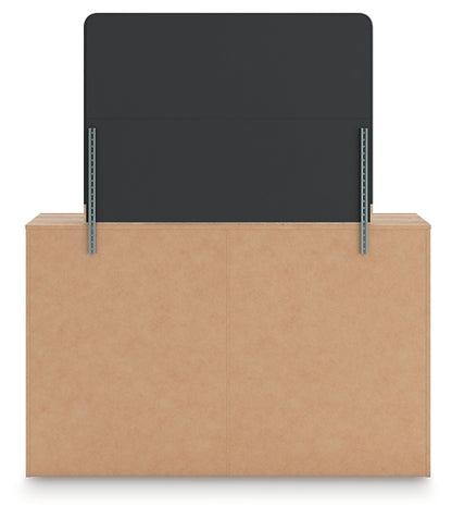 Kinlanni  Upholstered Panel Bed, Dresser, Mirror And Nightstand