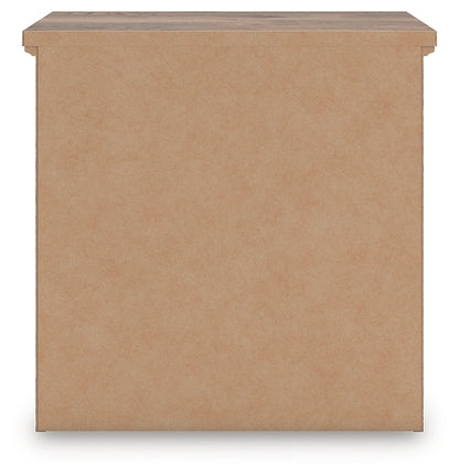 Rusticott  Poster Bed With Mirrored Dresser And Nightstand