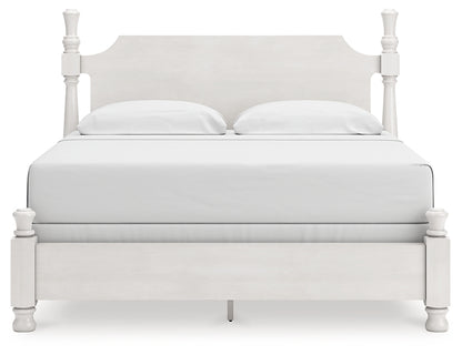 Rowlenstown  Poster Bed, Dresser And Mirror