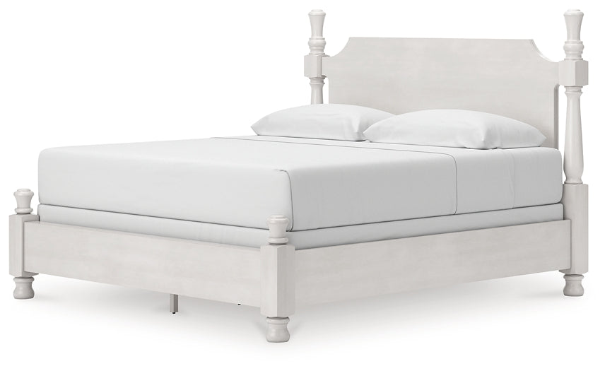 Rowlenstown  Poster Bed, Dresser And Mirror