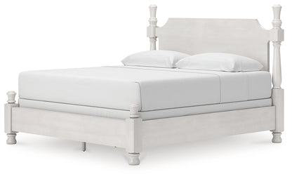 Rowlenstown  Poster Bed, Dresser And Mirror