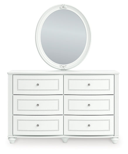 Kozlani  Upholstered Panel Storage Bed, Dresser, Mirror And Nightstand
