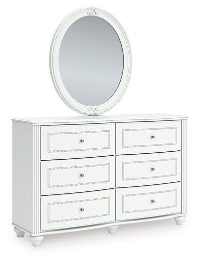 Kozlani  Upholstered Panel Storage Bed, Dresser, Mirror And Nightstand